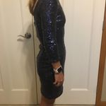 Navy blue sequin dress size small Photo 8