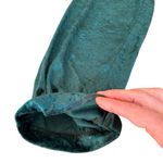 Teddi Vintage 90s Teal Green Velvet Tunic Top High Waisted Pant Set Womens Large Photo 5