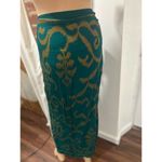 Women’s Rayon Sarong Wrap Skirt Made in Bali Resortwear Coverup Vacation Blue Size XS Photo 4