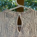 Lucky Brand  Women's Shell Pink Embroidered Long Sleeve Blouse Size S. NEW Photo 3