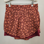 Vitality x Cosmopolitan Patterned Orange Women's Shorts Wildberry Workout Size L Photo 0