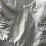 Tiger Mist Corset Satin White Top Photo 2