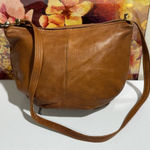 Jacqueline Ferrar Brown Leather Hobo Women Crossbody Bag Tan Photo 0
