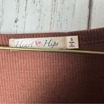 Heart Hips Brown Fitted Crop Long Sleeve Top Sz S Photo 5