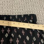 Old Navy  Skirt Womens Sz M Maxi Tiered Black Pink Printed Long Old Money Flowy Photo 5