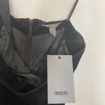 Parker Sarah Jessica  Bitten Velvet Suede Black Strapless Dress Photo 6