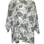 Kaktus Womens Kimono Style Open Front Blouse Lightweight Floral Sz Small Medium Photo 0