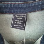 Seraphine Denim Jumpsuit Long Sleeve Button Front Blue Size 4 UK Photo 3