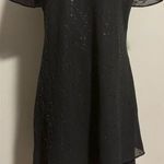 R & M Richards EUC R & M Richard’s Black Tiered Glitter Dress size 10 Photo 0