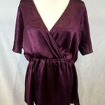 Torrid Lily wine babydoll satin surplice top size 2X Photo 3