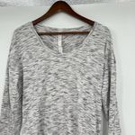Lululemon Size 8 Meant to Move Scoop Neck Gray White Space Dye Top sweat wick Photo 4