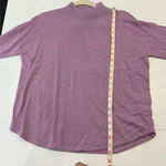 Madewell NEW Ashbury Mock Neck Pullover Sweater Long Sleeve Purple Small Photo 8
