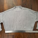 Forever 21 silver-gray cropped, boxy mock turtleneck sweater, size S Photo 6