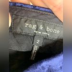 Rag and Bone Libby Blue Velvet Crop Flare Trouser Size 2 Photo 9