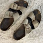 Birkenstock Arizona Women's Sandals Size 7 Brown Suede Slip-On Casual Photo 0