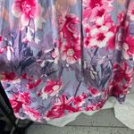 Nine West  Floral Dress Women's Size 8 Sleeveless Pink‎ Purple Blue Flowers Photo 5