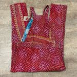 NWT Sevya Handmade Kantha Overalls Red Photo 1