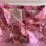 ZARA CROPPED FLORAL PRINT TROUSERS MULTICOLOURED SIZE M Photo 7