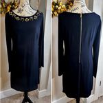 Vince Camuto Jeweled Neck Knee Length Long Sleeve Dress Sz 8 Photo 1