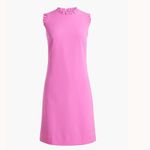 NWT J. Crew Factory Ruffleneck Suiting Dress Shift Pastel Pink‎ Career Business Pink Size 10 Photo 1