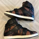 Jimmy Choo  Brown & Brown Snakeskin Double Velcro High Top Sneakers - Size 37 Photo 2