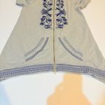 Johnny Was  Embroidered Hoodie Full Zip Stretch Jersey Sweatshirt Jacket Medium Photo 7