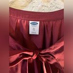 Old Navy Cherry Coke color silk look sheath dress from -vneck w tie detail XL Photo 1