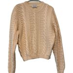 United Colors Of Benetton 100 % Virgin Wool Cable-Knit Sweater Women’s M Photo 1