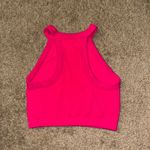 Aerie  Bright Pink Ribbed Crop Top Photo 1