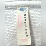 Free People  FP Movement White 100% Cotton Oversized Mixed Textile Hoodie Medium Photo 2