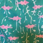 Lilly Pulitzer  White Label Teal Pink Fish Lined Dress Size Medium Photo 5