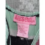 she's cool VTG Y2K Dress Womens Medium Maxi Watercolor Babydoll Abstract Artsy Photo 5