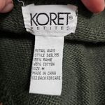 Vintage Koret Petites Olive Autumn Floral Embroidered Vneck Vest Size Medium Photo 4