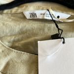 ZARA NWT BUTTON UP LINEN SHIRT LAGENLOOK XS FITS LIKE MEDIUM Photo 10