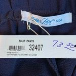 Elsie & Zoey NWT SZ S/M Navy Tulip women’s pants Photo 2