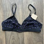 Madewell Navy Polka Dot Bralette Size Medium Photo 0