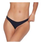 l*space L by Monica Wise Camacho Black Ribbed Bikini Bottom Women's Size XL NWT Photo 9
