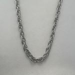 Link Chain Necklace for Men Women Streetwear Hip Hop Unisex Style Silver Photo 1