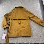 Avec Les Filles Women Small Mustard Yellow Double Breasted Trench Coat Belted Photo 8