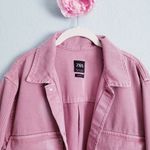 ZARA  Pink Mauve Denim Oversized Coat Photo 1