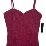 NWT Lulu’s License to Love Burgundy Maroon Lace Bodycon Sleeveless Mini Dress Red Size M Photo 4