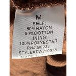 LA Hearts L.A. Hearts Women's M Long Sleeve Lace Up Crop Top Brown Sweetheart Neck Boho Photo 6