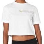 Adidas  Originals womens Linear Cropped Tee White X-Small Photo 0