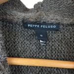 Peppe Peluso Brown Knit Hoody Hood Button Sweater S Photo 4