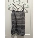 Lululemon Top Womens 6 Tank Athleisure Power Y Gray Space Dye Yoga Athletic Photo 1