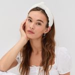 Lele Sadoughi  Knotted Eyelet Headband Photo 0