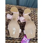 Dolce Vita Paily Womens 7 Pink Raffia Braided Straps Block Party Strappy Sandals Photo 5