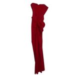 NBD  Jake Gown Strapless Corset Maxi Dress Rosette Detail Red Photo 7