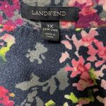 Lands End Long Sleeveless Floral Dress Faux Wrap Around Bodice Plus Size 3X u Blue Photo 7