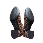 DKNY Ankle Boots Size 6.5 Animal Print Block Heel Microsuede NEW Photo 6